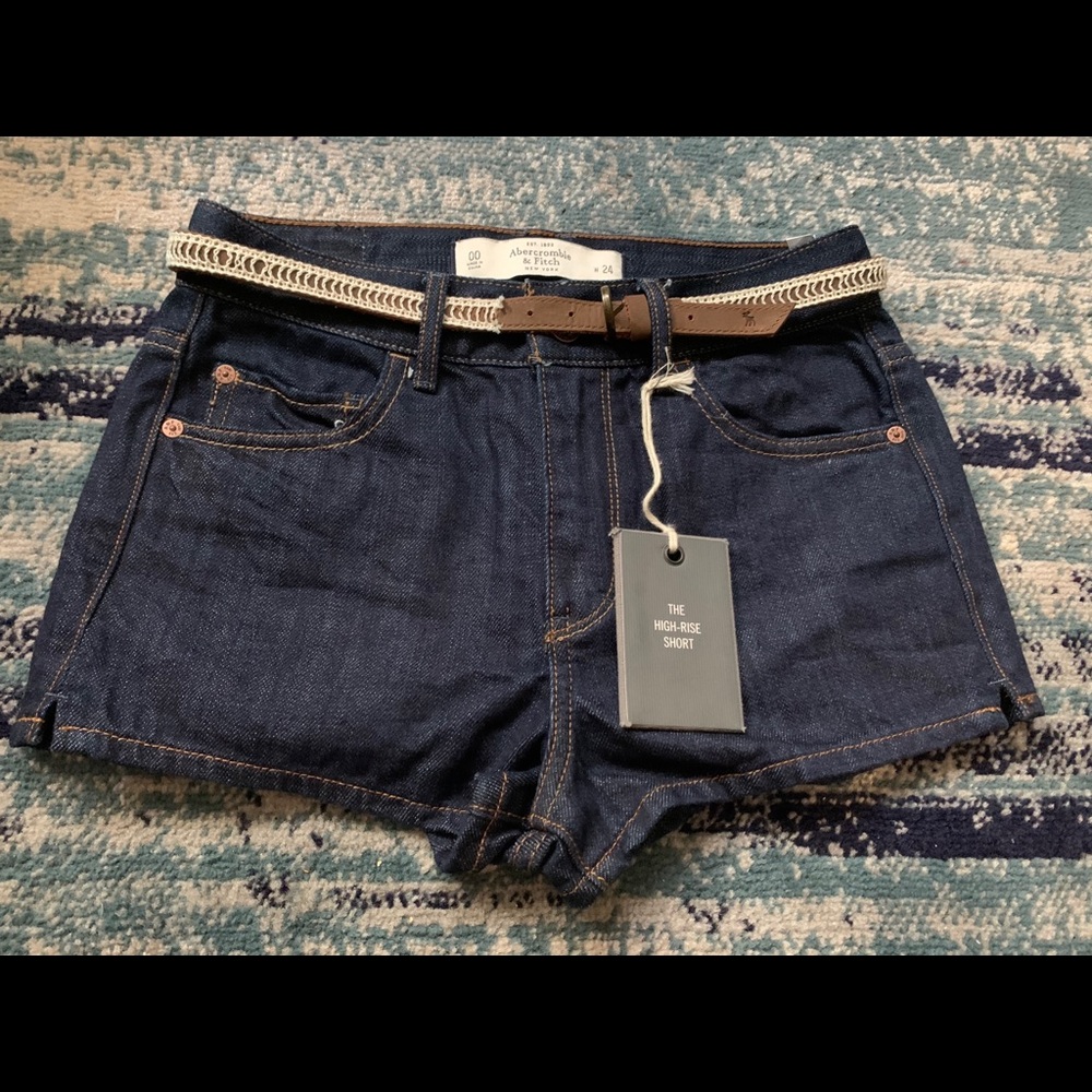 Abercrombie and Fitch Jean shorts with belt